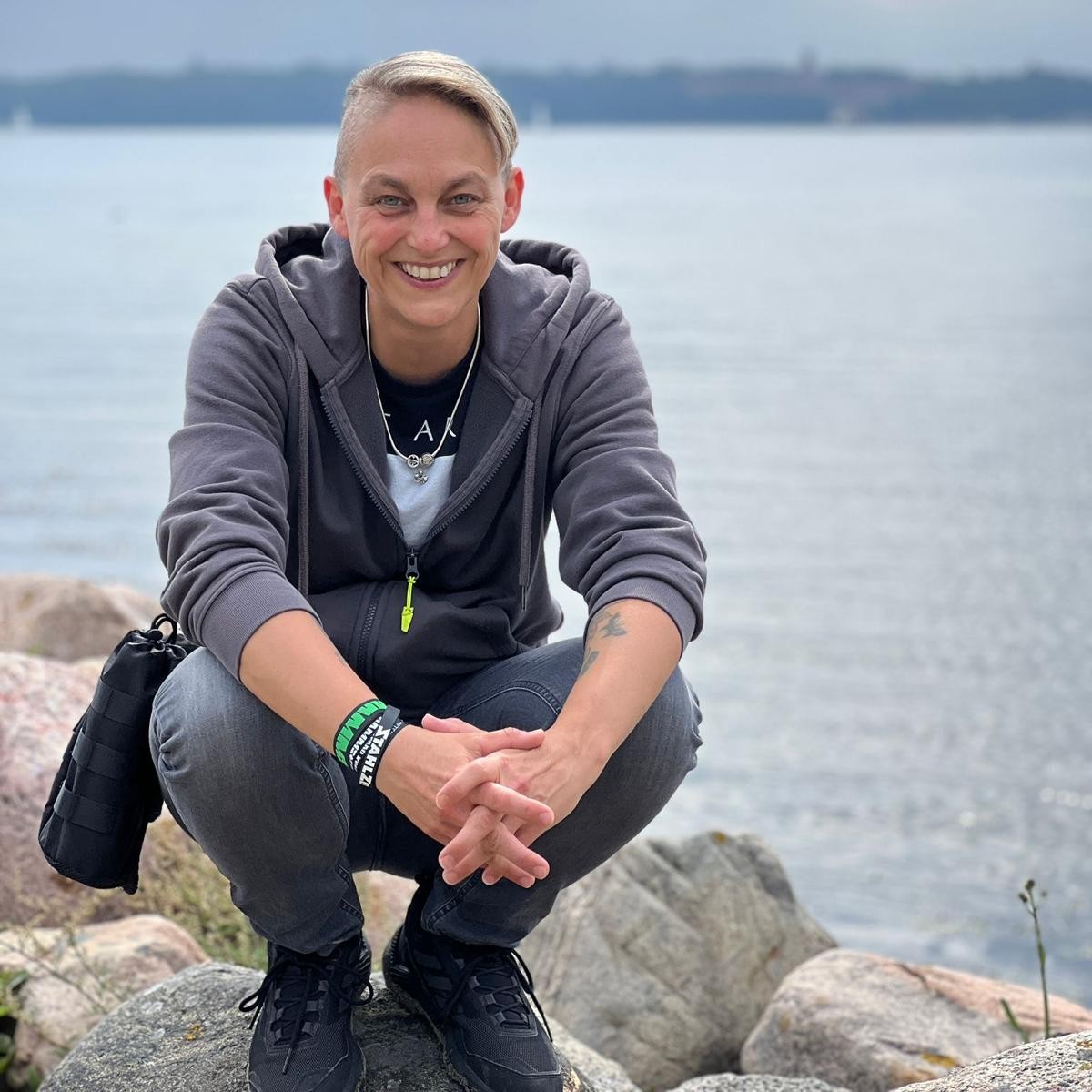 Katrin Kühne am Strand