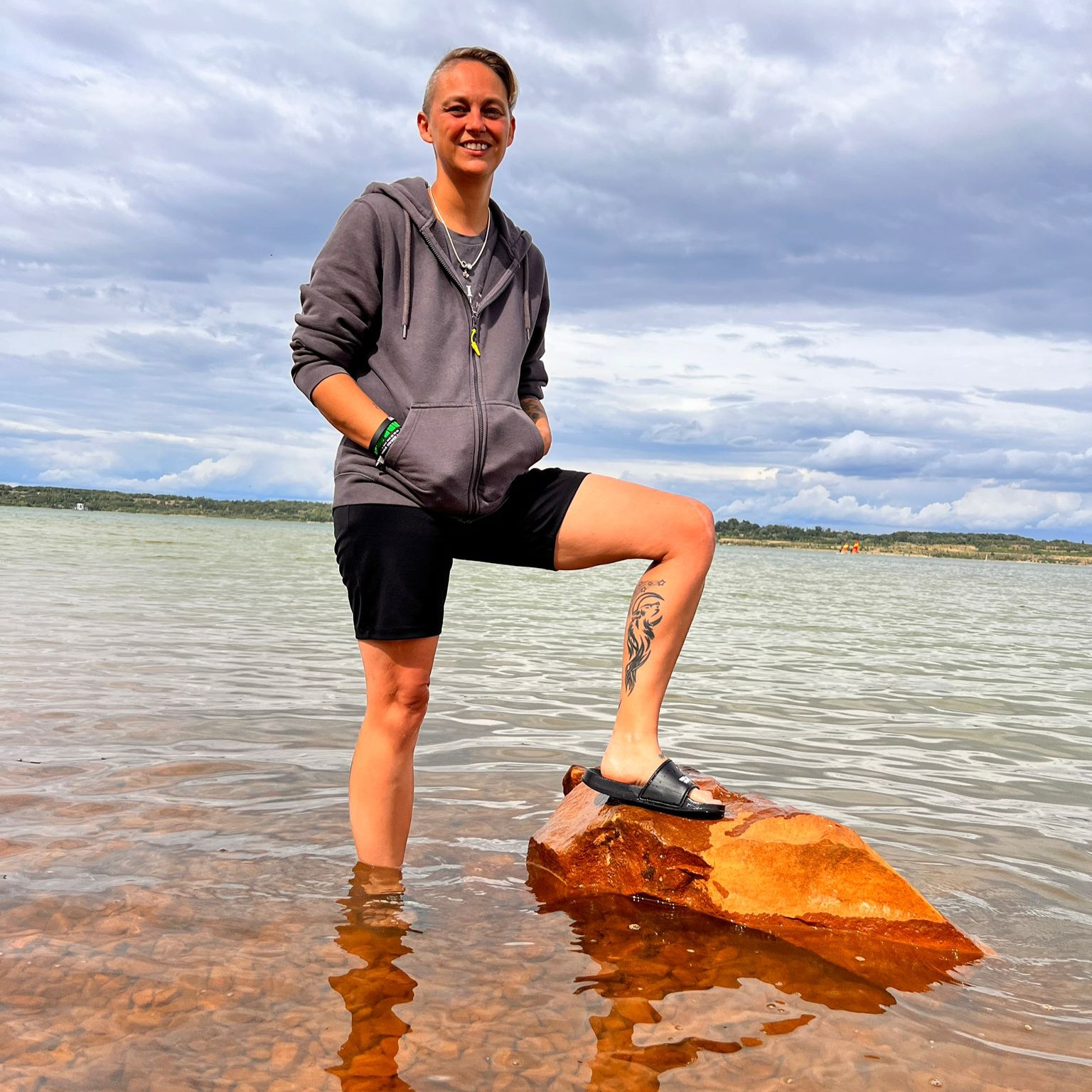 Katrin Kühne am Strand